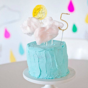 Cotton Candy Cloud Cake Topper