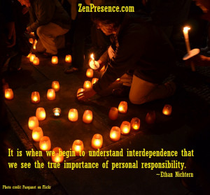 Interdependence and personal responsibility