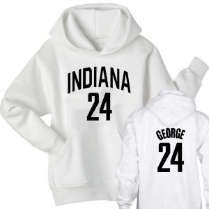 NBA Indiana Pacers Paul George #24 logo new style hoodie sweatshirt ...