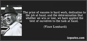Quote On Dedication And Hard Work