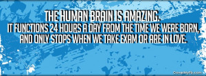 The human brain is amazing...
