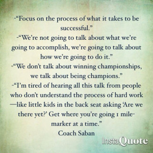 Saban quotes on success