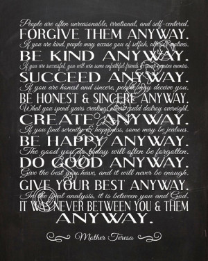 Do It Any Way Mother Teresa Quotes HD Wallpaper for your desktop ...