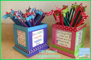 DIY Pencil Organizer
