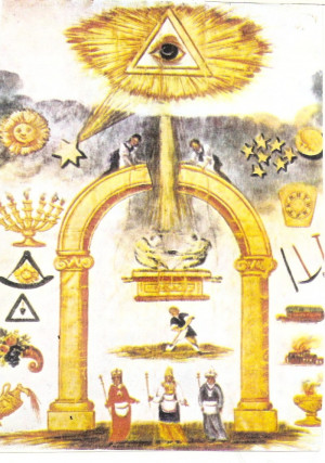 Masonic Arc and all seeing eye