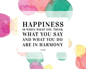 gandhi quotes about happiness