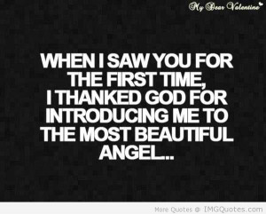 ... God For Introducing Me To The Most Beautifuil Angel - Angels Quote