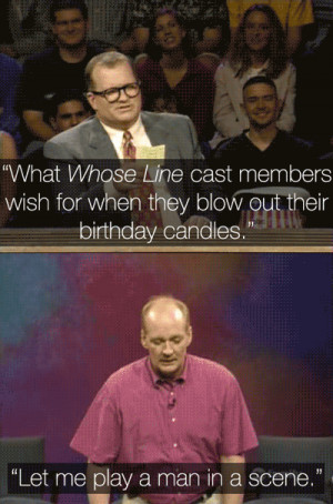 person to be stupid lol gif funny colin mochrie whose line is it ...