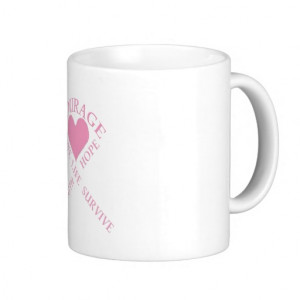 Breast Cancer Words of Encouragement Mugs