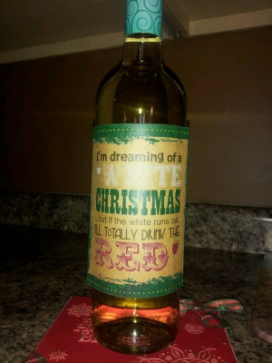 Christmas Wine Bottle Wrap. Target.