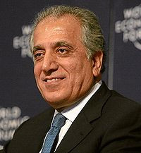 Khalilzad at the 2008 World Economic Forum in Switzerland