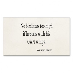 ... Soar Own Wings Quote Double-Sided Standard Business Cards (Pack Of 100