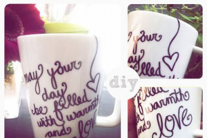 19. Word Love DIY Mug Art