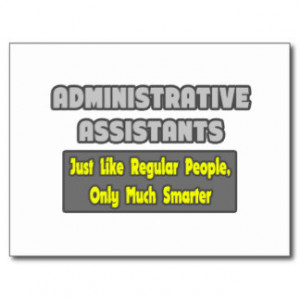 Funny Administrative Assistant Postcards