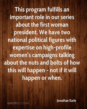 ... high-profile women's campaigns talking about the nuts and bolts of how