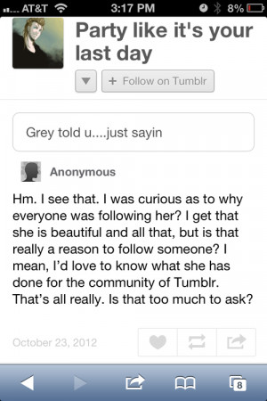 sale? Meet with your parents? Dry hump your pets as I shout quotes ...