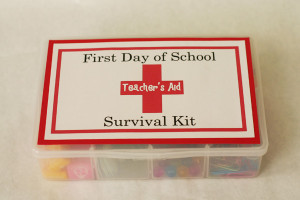 Then I filled them with Band-Aids, a hand-sanitizer, treats, and other ...