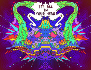 elephant #psychedelic #trippy #its all in your head #head #awesome