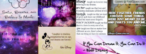Simran galaxy disney quotes cover Profile Facebook Covers