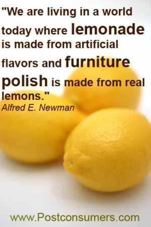 Lemonade and Furniture Polish