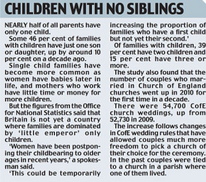 The ONS found that 92 per cent of lone parents are mothers and that ...