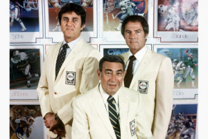 ... Don Meredith, Howard Cosell and Frank Gifford. Meredith died Sunday
