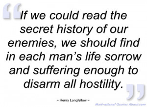 if we could read the secret history of our henry longfellow