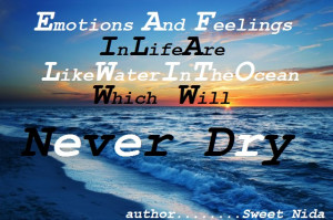 ... Life Are Like Water In The Ocean Which Will Never Dry ~ Apology Quote