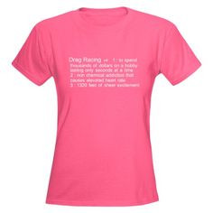 Drag Racing Definition Women's Dark T-Shirt More
