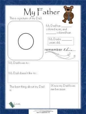 All About Dad and All About Grandpa Free PrintableDesign Websites, All ...