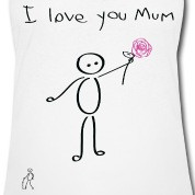 Stickman - I love you mum - Mother's Day - stickman - stick figure
