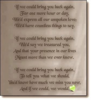 Loss Loved One | Words of Comfort - Bereavement Poems - Bereavement ...
