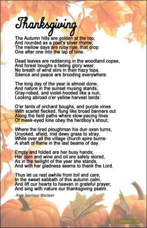 Thanksgiving poems 9