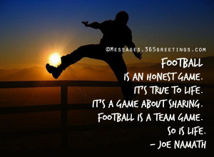 Football is a team game so it life - Joe Namath #FLVS #inspiration # ...
