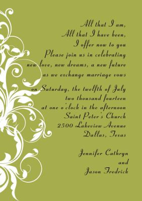 wedding invitation wording