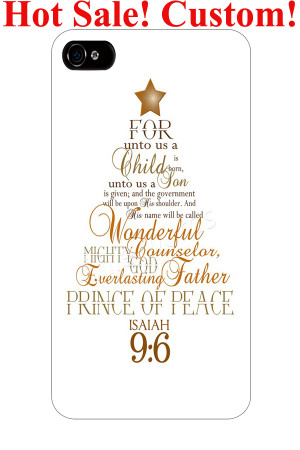 Isaiah 9:6 on christmas tree bible christian quote verses hardy ...