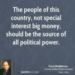 Paul Wellstone Power Quotes
