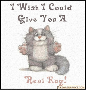 wish I could give you a real hug Facebook Graphic