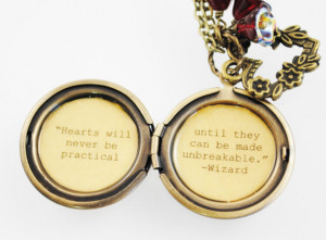 Wizard of Oz Quote Women's Locket - L. Frank Baum - The Wizard of Oz ...