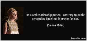 real relationship person - contrary to public perception. I'm ...
