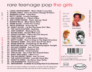 Home / RARE TEENAGE POP - THE GIRLS - 1960 - 1965