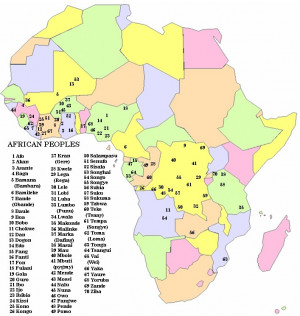Ethnic Group Map Africa