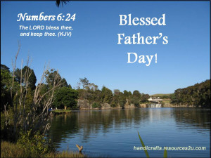 Free Christian Father's Day Card or Poster printable template