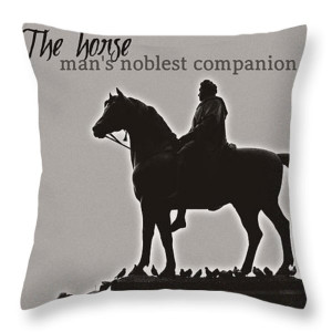 Horse Quotes Throw Pillows - BRITISH REPOSE quote Throw Pillow by ...