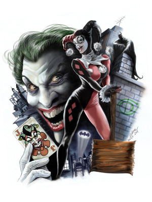 Harley_Joker_Painted by CrisDelaraArt