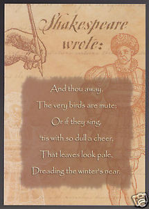 WILLIAM-SHAKESPEARE-Sonnet-97-Quote-Birds-are-Mute-GREETING-NOTE-CARD ...