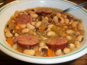 Black-Eyed Pea Soup...for the New Year! Throw in some greens or ...