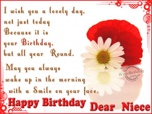 Happy Birthday Quotes For Niece ~ Birthday Wishes for Niece - Birthday ...
