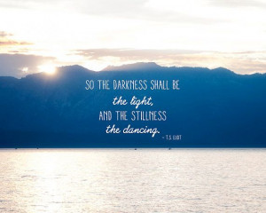 Sunset, T.S. Eliot, Quote, Poetry, Serene, Peaceful, Blue, Darkness ...