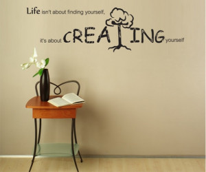 Vinyl-Wall-Decal-Sticker-Wall-Quotes-Creating-GFoster180B-146W-x-42H